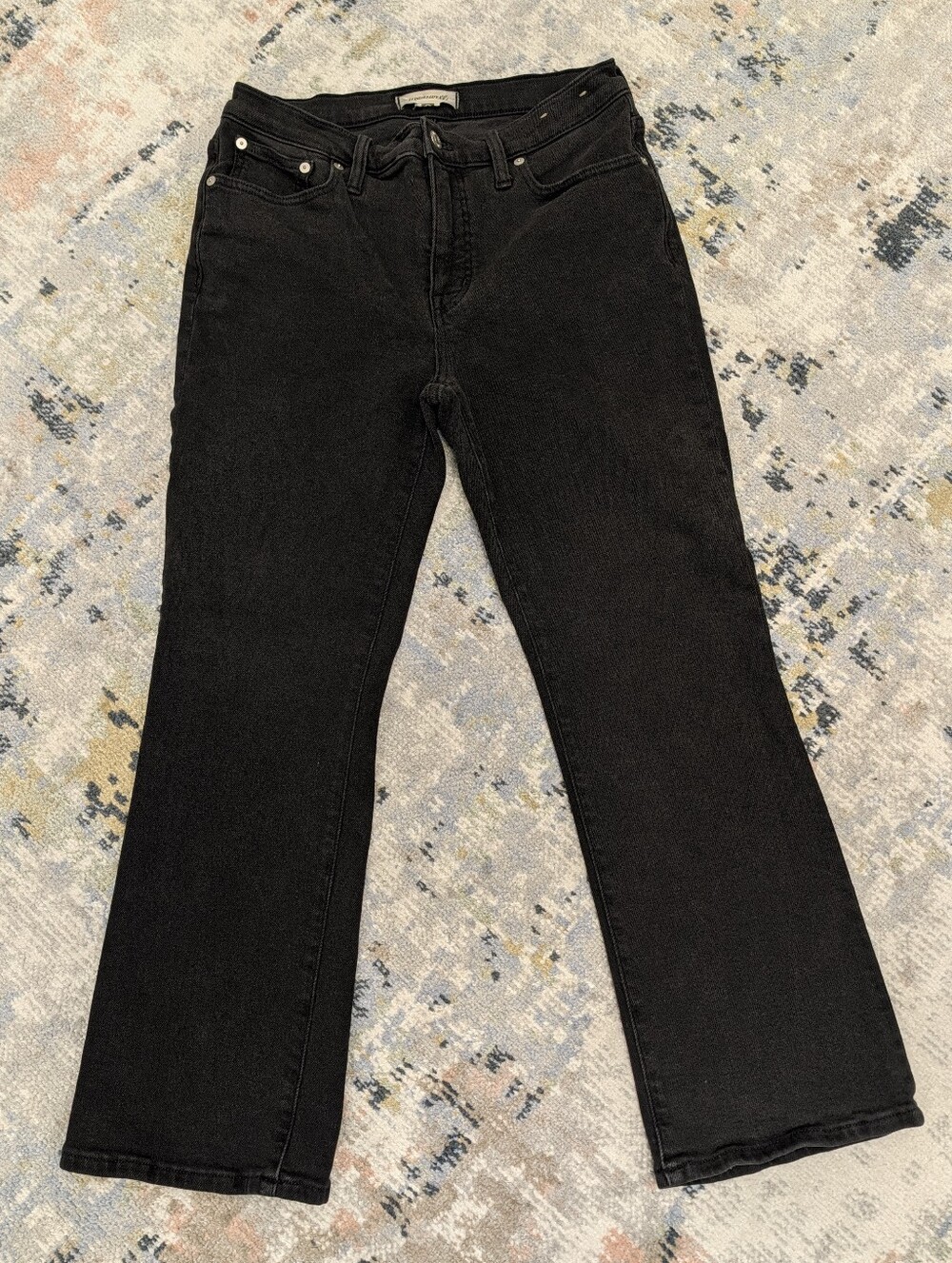 Madewell Mid-Rise Cropped Kick Out Jeans